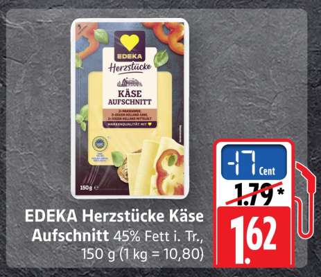 EDEKA Herzstücke Käse Aufschnitt
