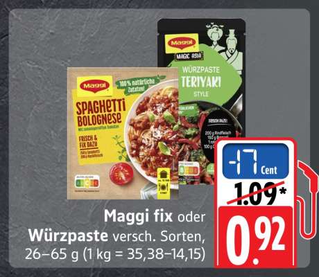 MAGGI Fix oder Würzpaste