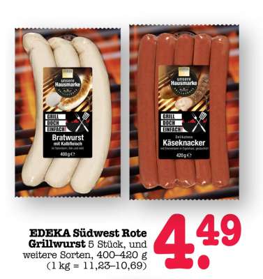 EDEKA Südwest rote Grillwurst