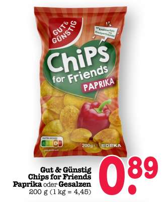 Gut & Günstig Chips for Friends