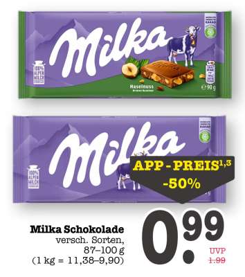 MILKA Schokolade
