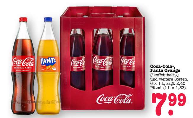 Coca-Cola¹, Fanta-Orange