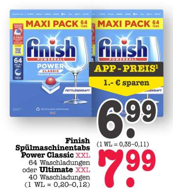 Finish Spülmaschinentabs Power Classic XXL