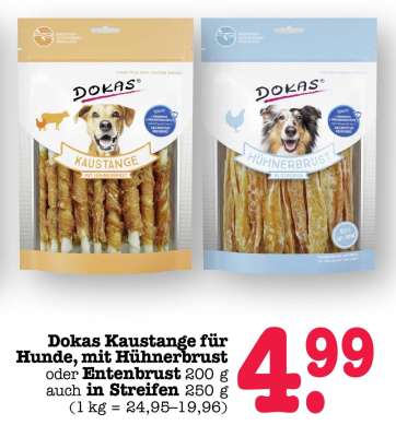Dokas Kaustange für Hunde, mit Hühnerbrust