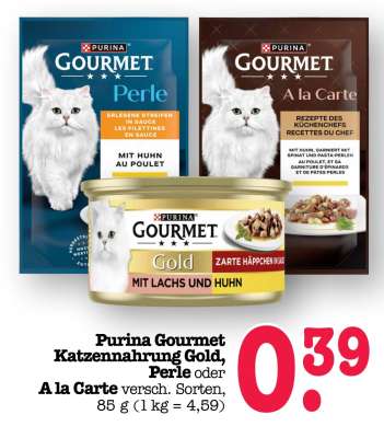 Purina Gourmet Katzennahrung Gold, Perle oder A la Carte
