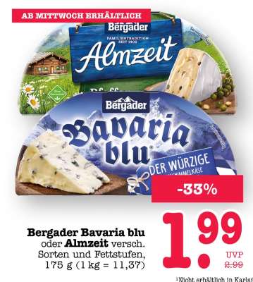BERGADER Bavaria Blu oder Almzeit