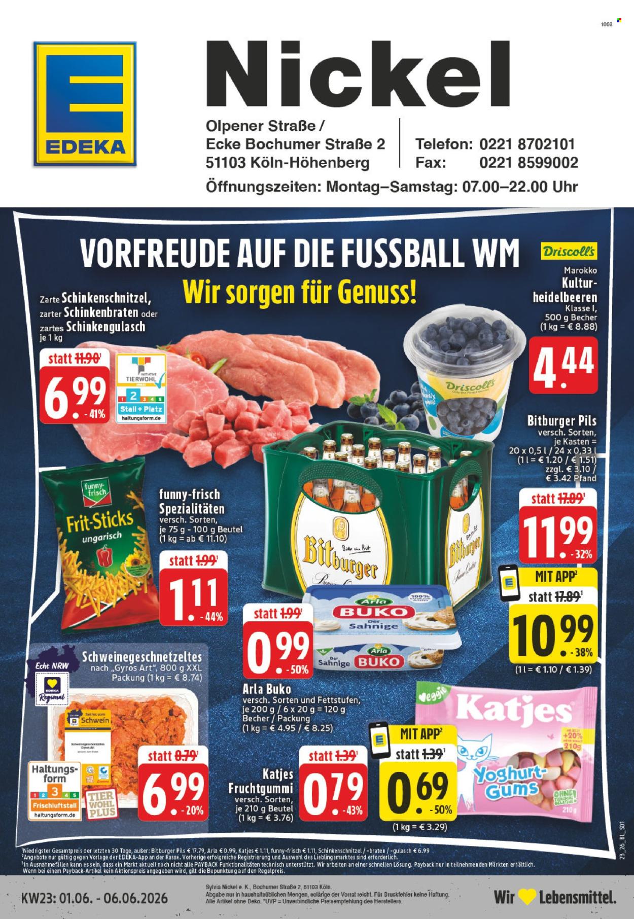 Edeka Prospekte  - 1.06.2026 - 6.06.2026. Seite 1