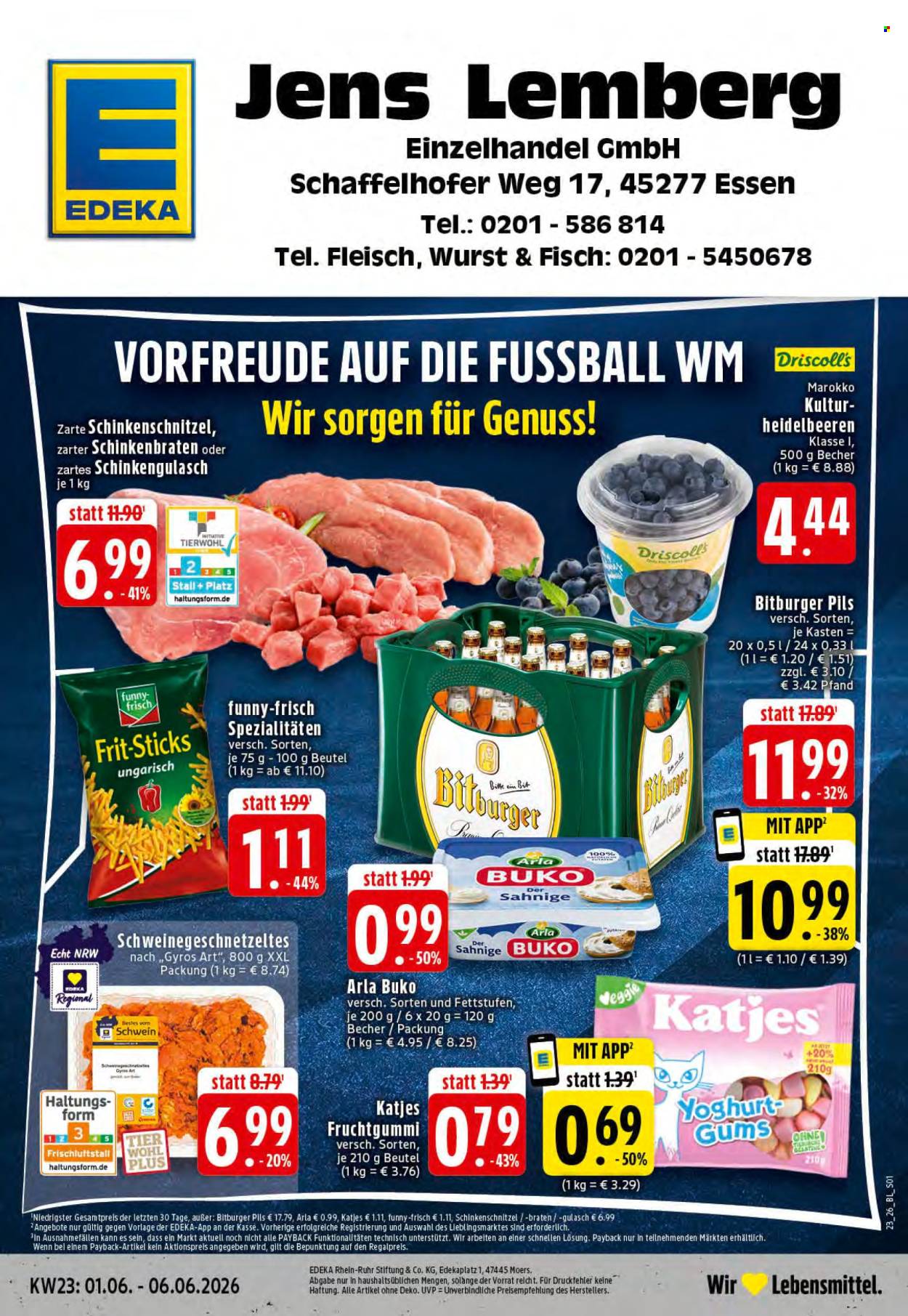 Edeka Prospekte  - 1.06.2026 - 6.06.2026. Seite 1