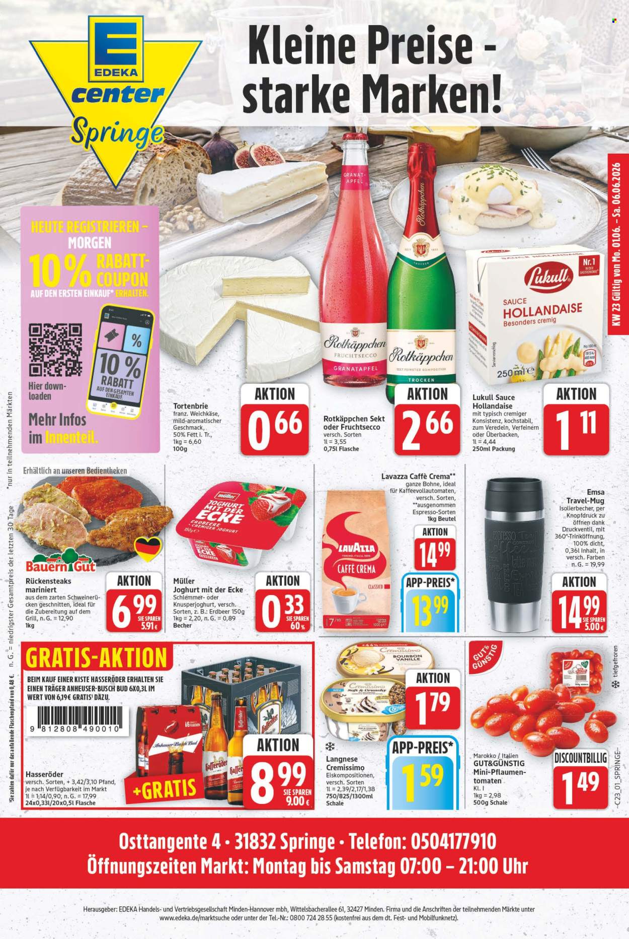 E center Prospekte  - 1.06.2026 - 6.06.2026. Seite 1