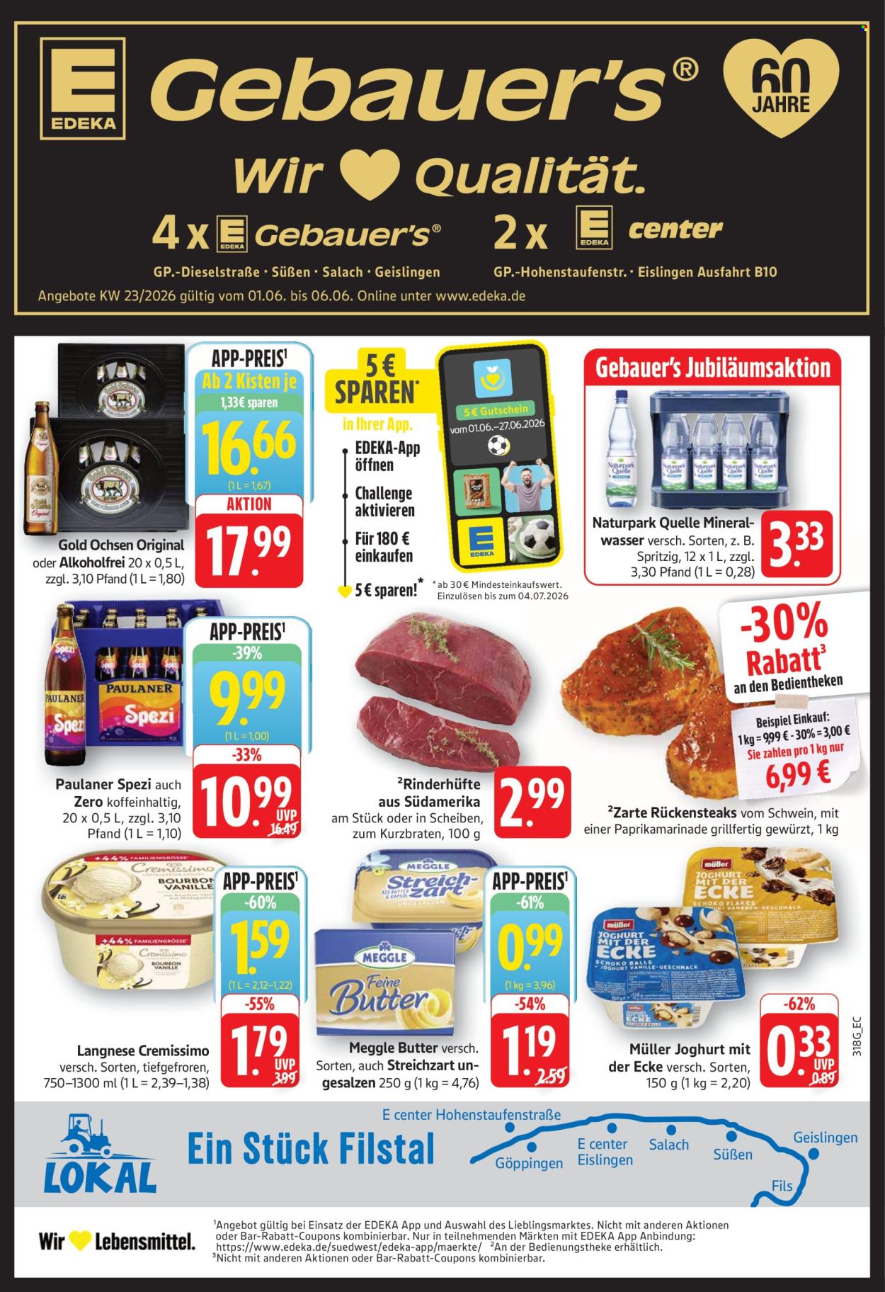 E center Prospekte  - 1.06.2026 - 6.06.2026. Seite 1
