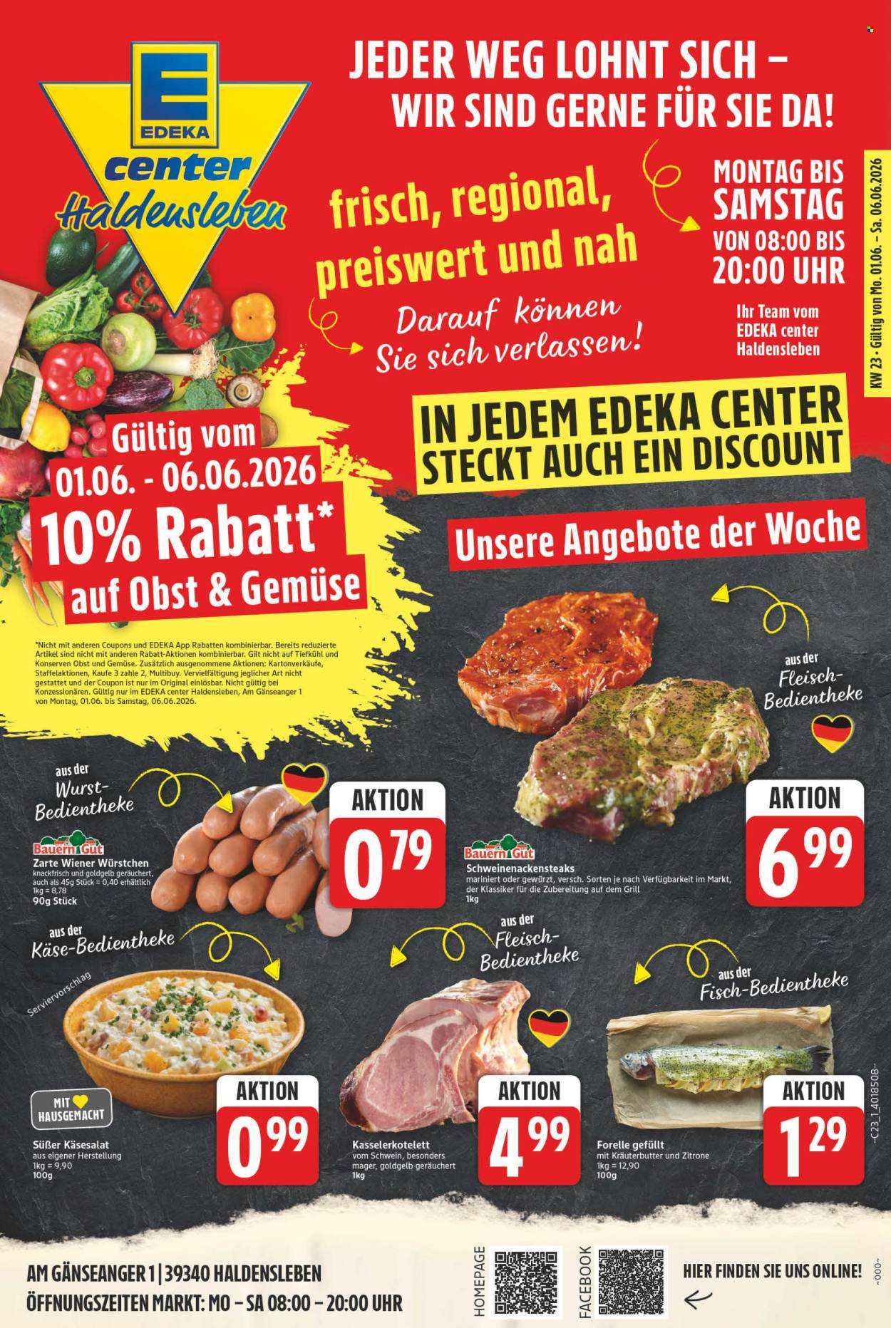 E center Prospekte  - 1.06.2026 - 6.06.2026. Seite 1