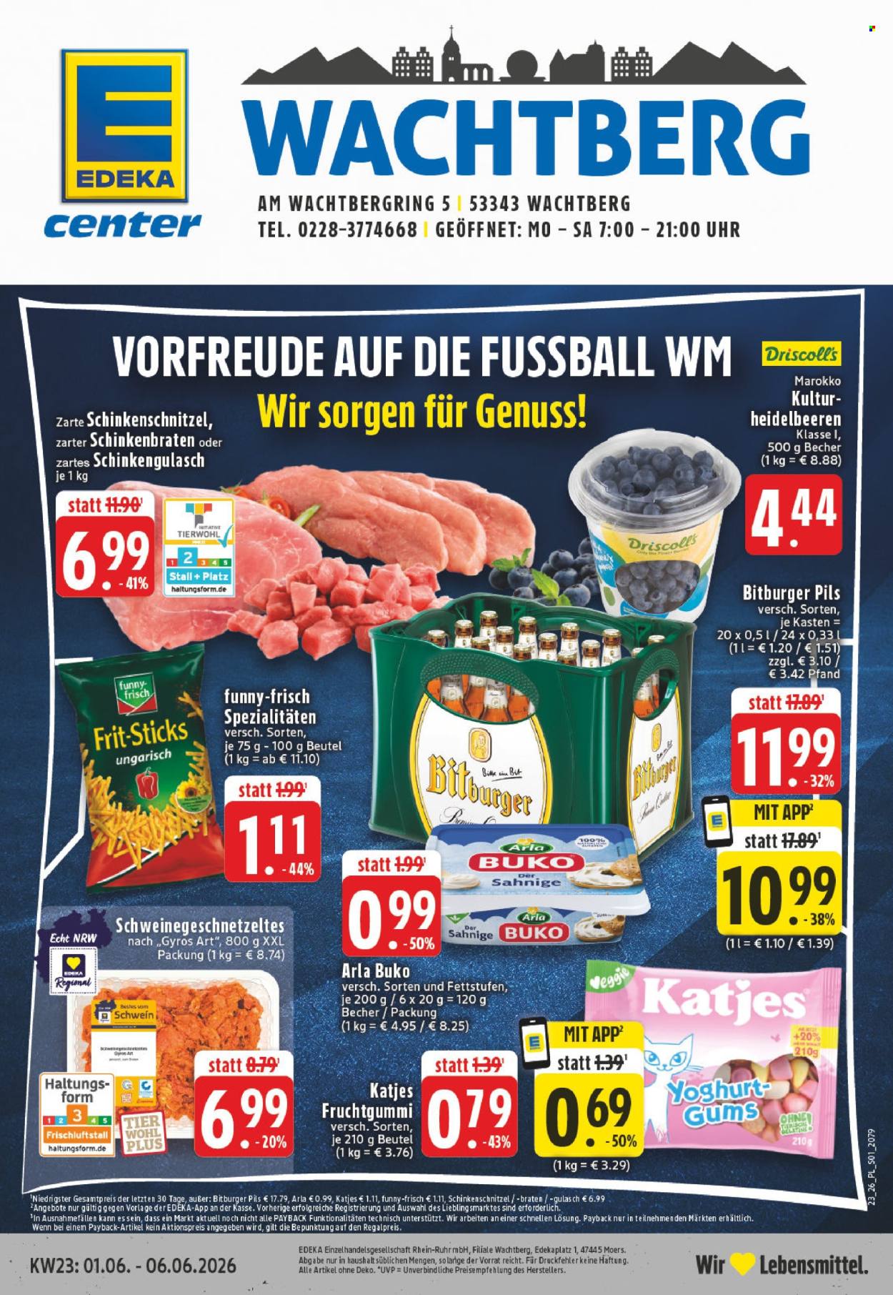 E center Prospekte  - 1.06.2026 - 6.06.2026. Seite 1