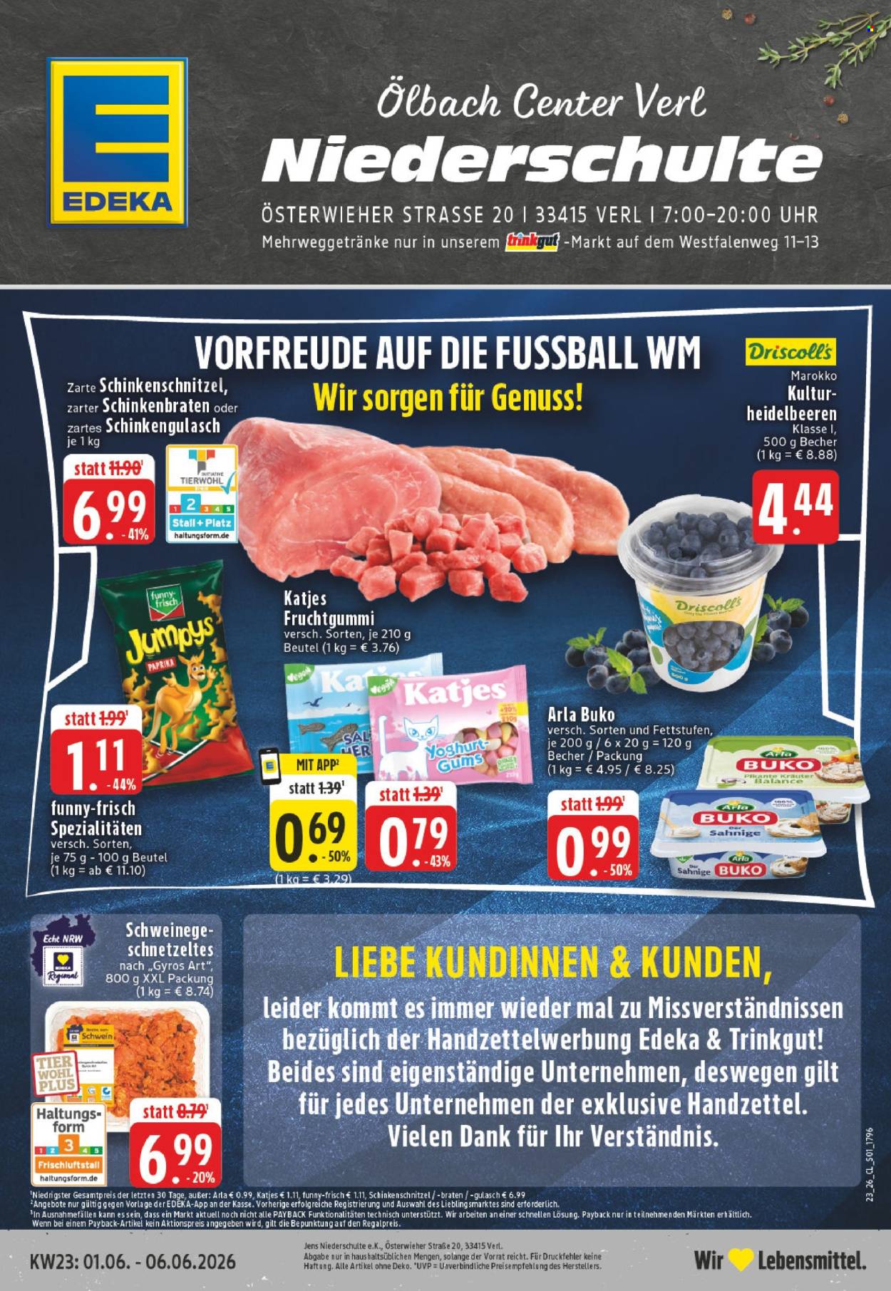 Edeka Prospekte  - 1.06.2026 - 6.06.2026. Seite 1