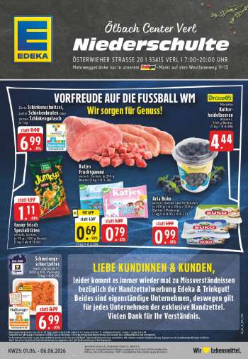 Prospekte Edeka - 1.06.2026 - 6.06.2026.