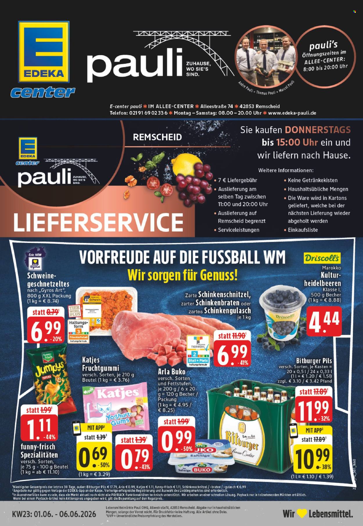 E center Prospekte  - 1.06.2026 - 6.06.2026. Seite 1