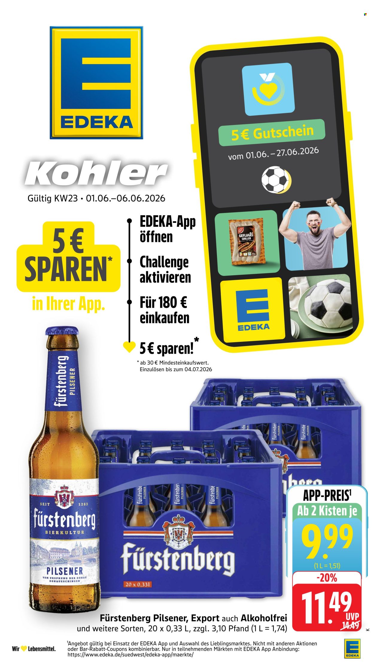 E center Prospekte  - 1.06.2026 - 6.06.2026. Seite 1