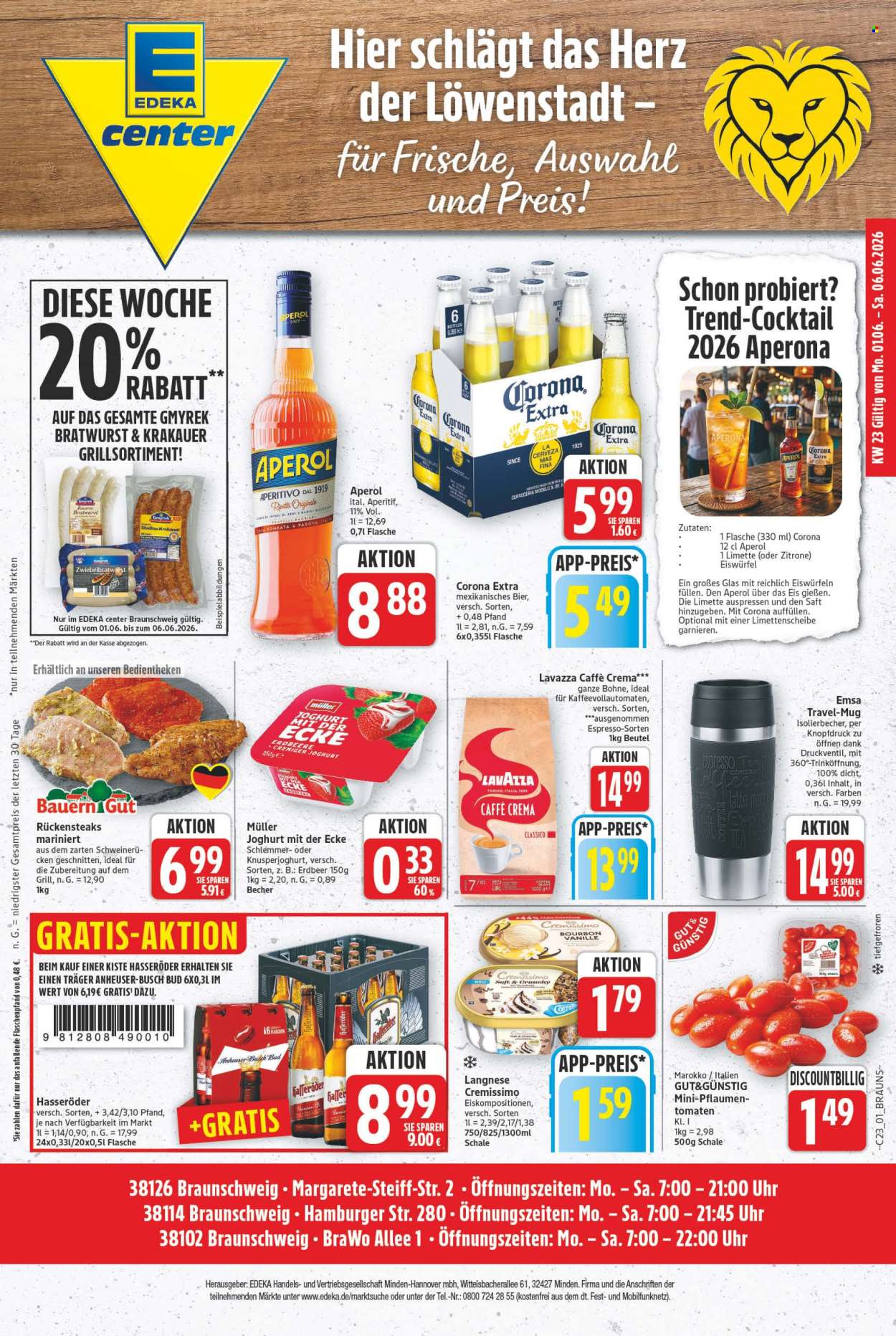 E center Prospekte  - 1.06.2026 - 6.06.2026. Seite 1