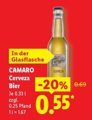 Camaro Cerveza Bier