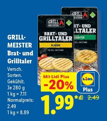 GRILL-MEISTER Brat- und Grilltaler