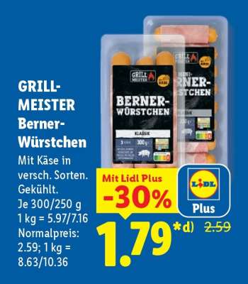 Grillmeister Berner-Würstchen