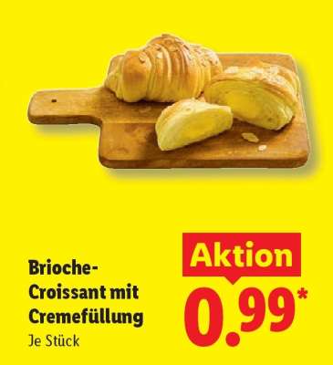 Brioche-Croissant mit Cremefüllung