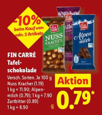 Fin Carré Tafelschokolade