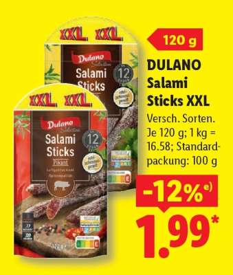 Dulano Salami Sticks XXL