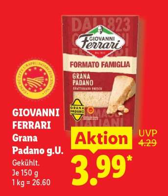 GIOVANNI FERRARI Grana Padano g. U.