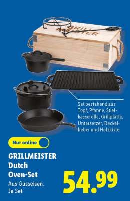 GRILLMEISTER Dutch Oven-Set