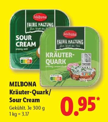 Milbona Kräuter Quark/ Sour Cream