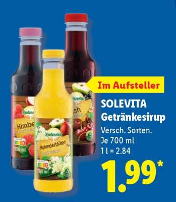 Solevita Getränkesirup