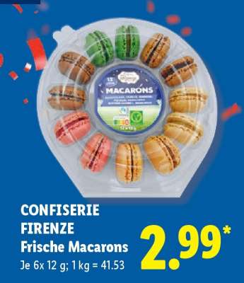 Confiserie Firenze Frische Macarons
