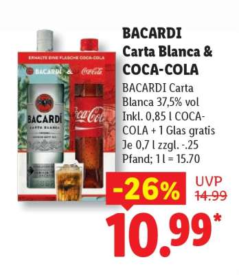 BACARDI Carta Blanca & COCA-COLA