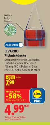 LIVARNO Picknickdecke