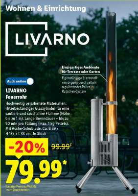 LIVARNO Feuerrohr