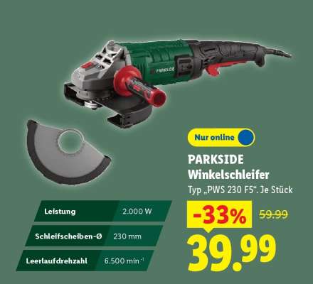 PArkside Winkelschleifer