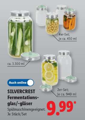 SILVERCREST Fermentationsglas/-gläser