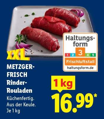 METZGER-FRISCH Rinder-Rouladen