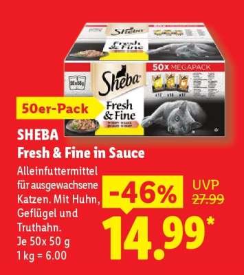 Sheba Fresh & Fine in Sauce