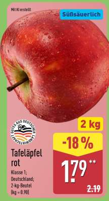Tafeläpfel, rot