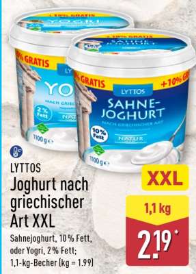 Joghurt nach griechischer Art XXL