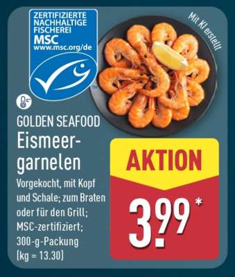 GOLDEN SEAFOOD Eismeergarnelen