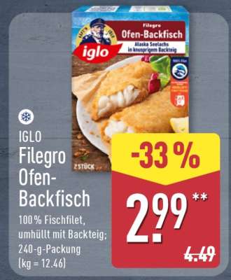 IGLO Filegro-Ofen-Backfisch