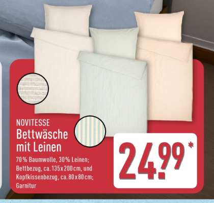 NOVITESSE Bettwäsche mit Leinen