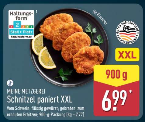 Schnitzel paniert XXL