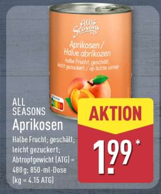 ALL SEASONS Aprikosen