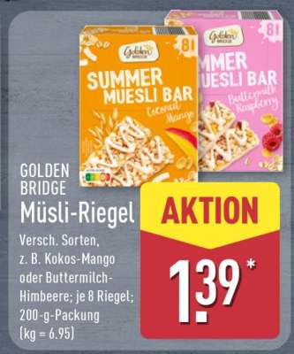 GOLDEN BRIDGE Müsliriegel