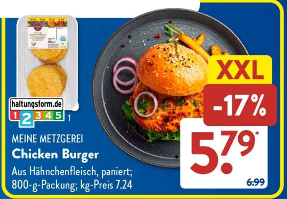 MEINE METZGEREI Chicken-Burger