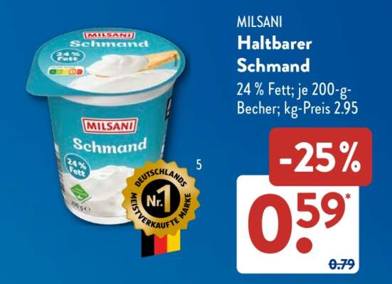 MILSANI Haltbarer Schmand