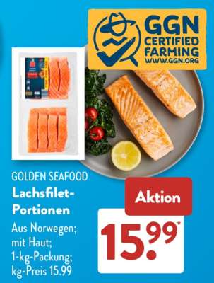 GOLDEN SEAFOOD Lachsfilet-Portionen